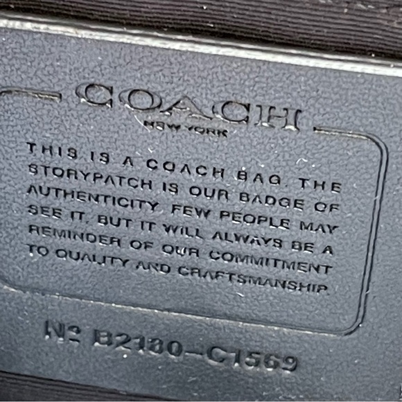 Coach Jes Crossbody Bag with Puffy Linear Quilting C1569 Black Gold Hardware - Picture 11 of 15